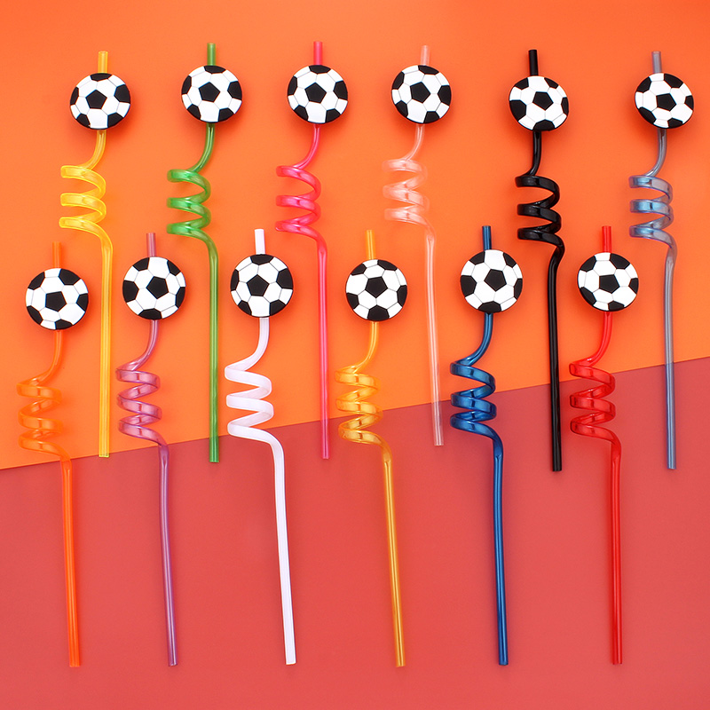 Reusable Straw - Pailles sur le thème du Football,