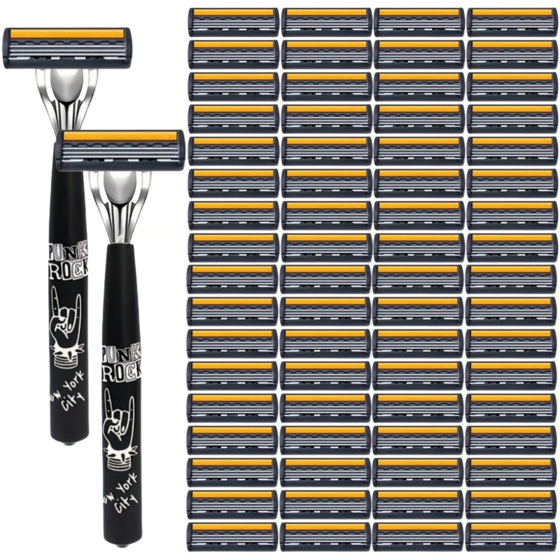 Safety Razor Handle - Rasoir manuel professionnel à manche métallique