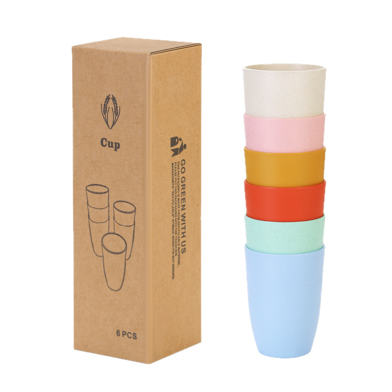 Reusable Straw - Lot de 6 gobelets en paille