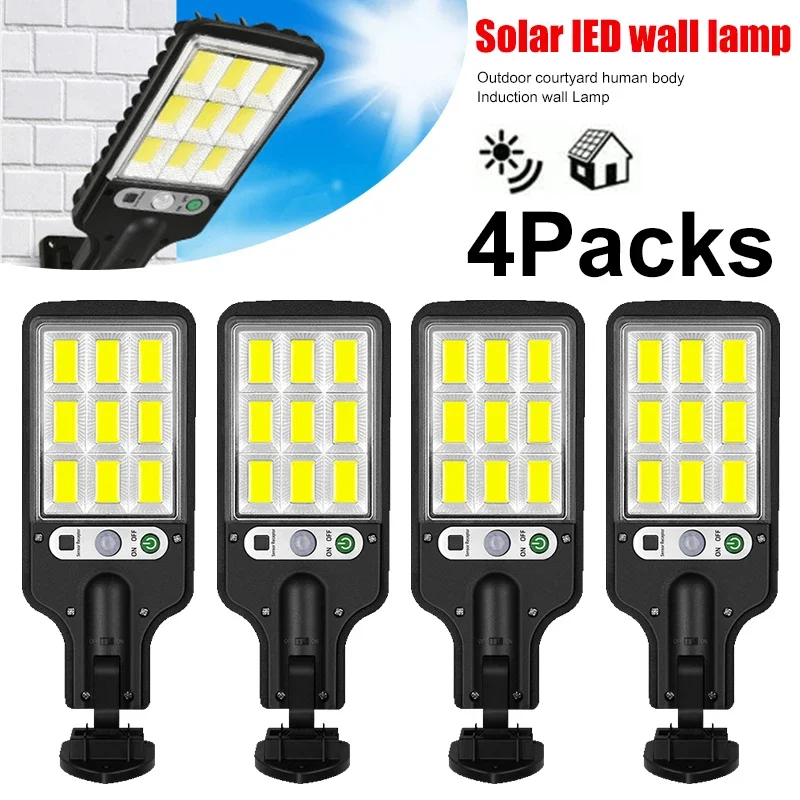 Solar Garden Light - Lampe murale solaire LED puissante pour