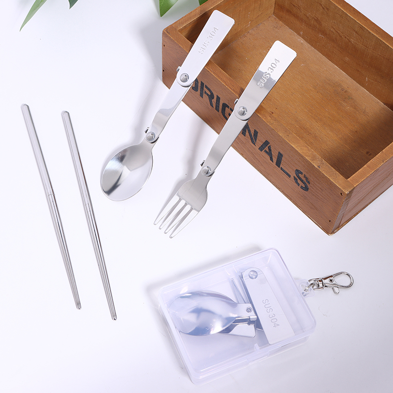 Bamboo Cutlery - Ensemble de couverts d'extérieur portables en