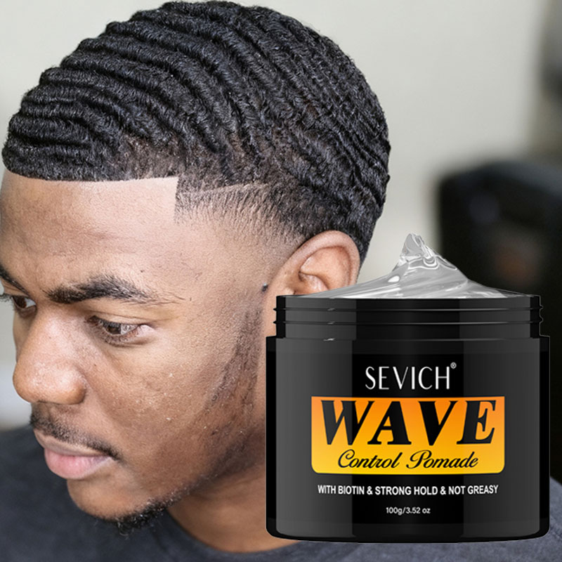 Beeswax Wrap - Pommade Deep Wave pour Hommes Noirs