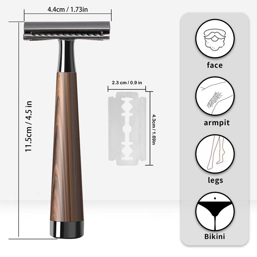 Safety Razor Handle - Rasoir de sécurité à double tranchant