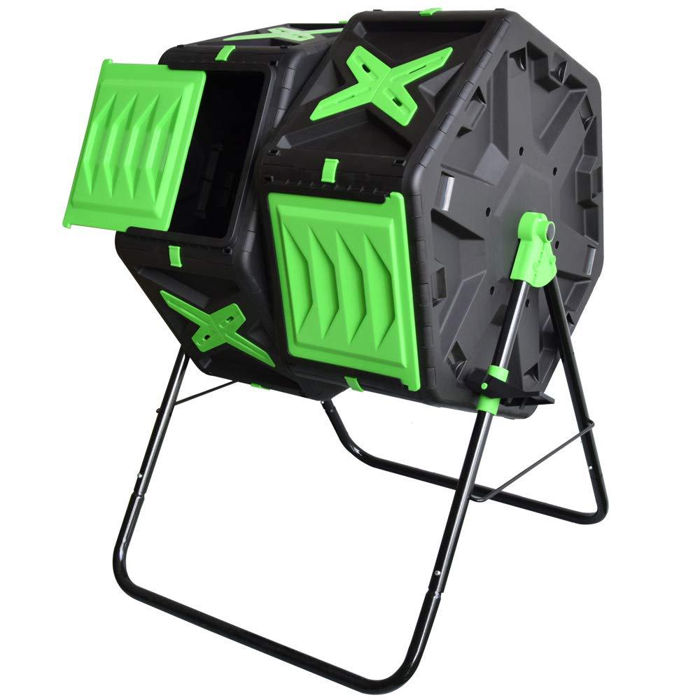 Compost Bin - Composteur rotatif moderne à double compartiment