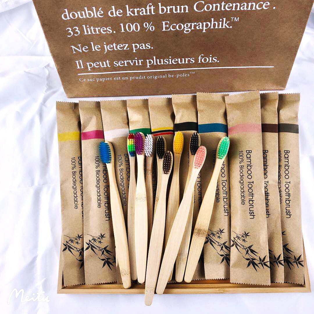 Couleur aléatoire 5/10 pièces  - Bamboo Toothbrush avis et prix