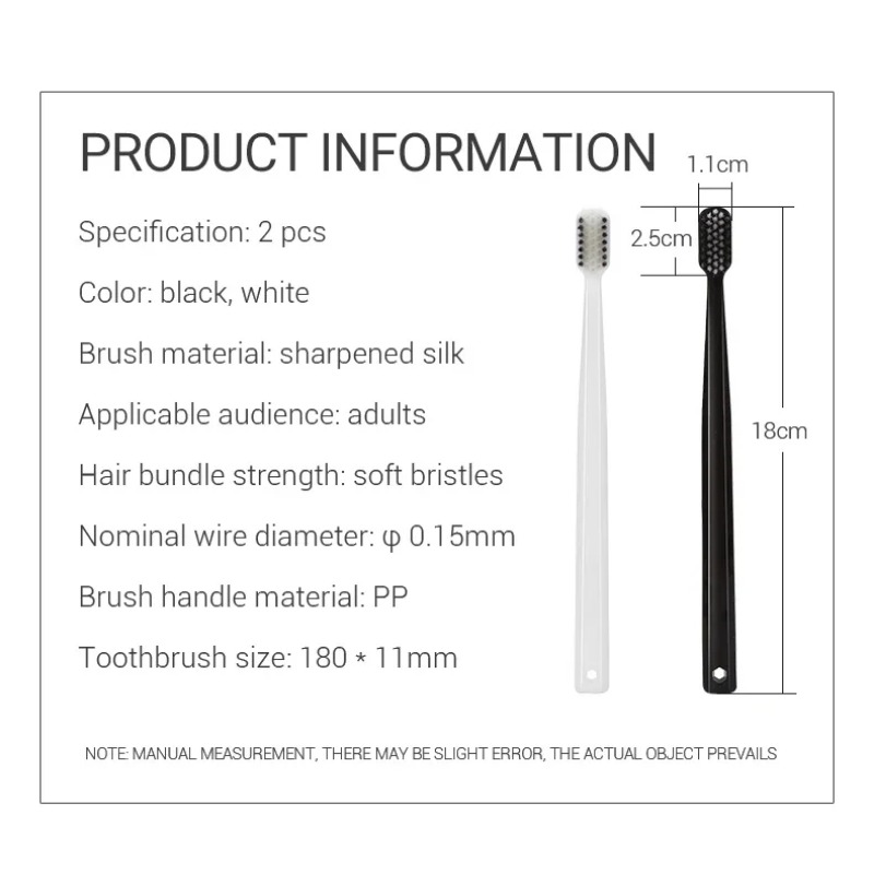 Lot de 2 à 10 brosses à dents  - Bamboo Toothbrush avis et prix