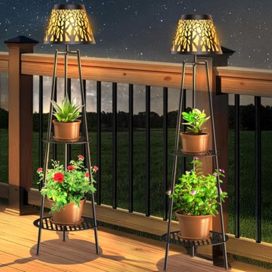 Lot de 2 lampes solaires d'ext - Solar Garden Light avis et prix