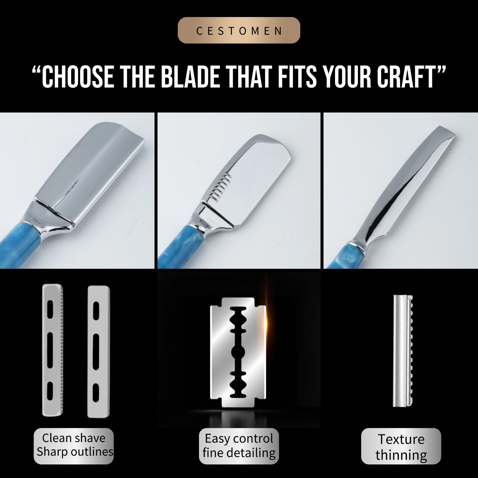 1 pièce Rasoir droit professio - Safety Razor Handle avis et prix
