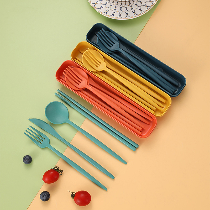 Ensemble de 4 ustensiles porta - Reusable Straw avis et prix