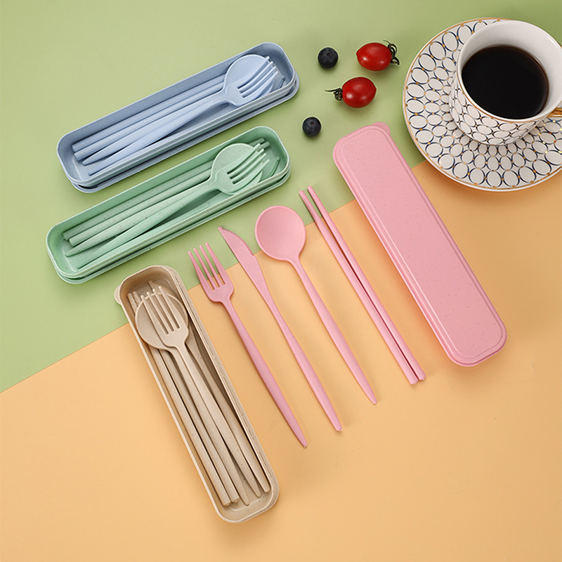 Ensemble de 4 ustensiles porta - Reusable Straw avis et prix