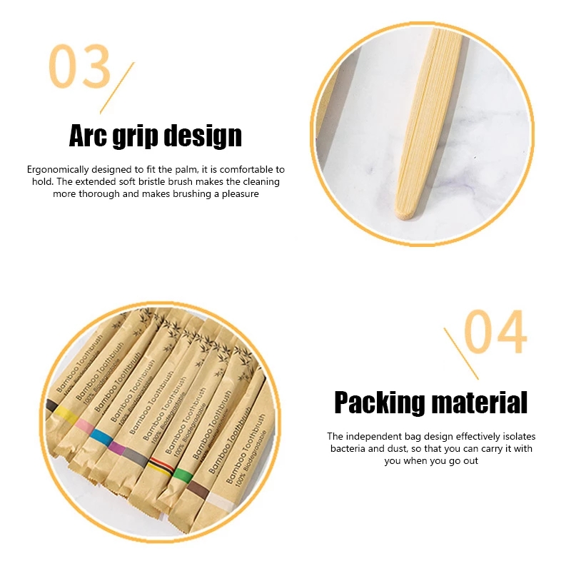 Brosses à dents en bambou 100  - Bamboo Toothbrush avis et prix